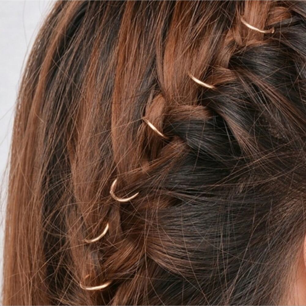 Gold Hair Rings